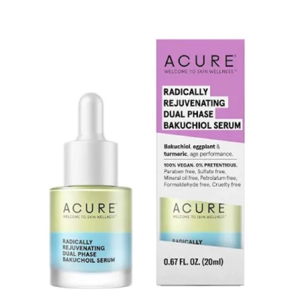 💗5 For $25-Radically Rejuvenating Dual Phase Bakuchiol Serum - Green and White